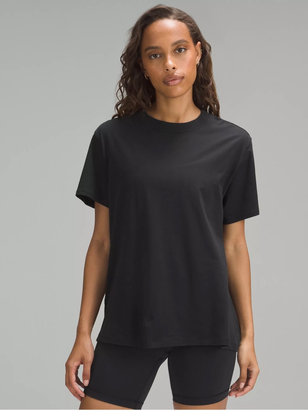 lululemon athletica Black Short Sleeve Crew Tee